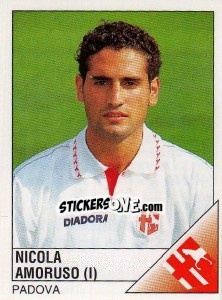 Sticker Nicola Amoruso - Calciatori 1995-1996 - Panini