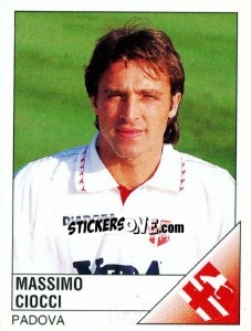 Sticker Massimo Ciocci - Calciatori 1995-1996 n. 208 - Panini