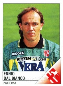 Sticker Ennio Dal Bianco - Calciatori 1995-1996 n. 209 - Panini