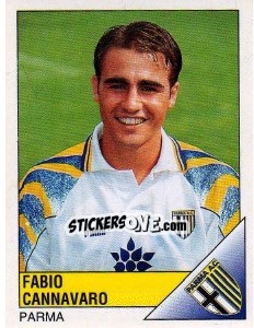 Sticker Fabio Cannavaro - Calciatori 1995-1996 n. 215 - Panini
