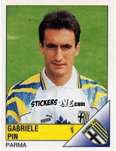 Sticker Gabriele Pin - Calciatori 1995-1996 - Panini
