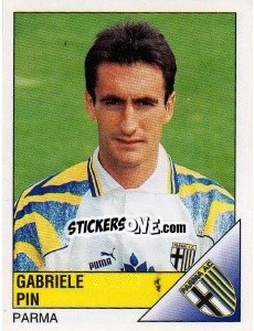 Sticker Gabriele Pin - Calciatori 1995-1996 n. 222 - Panini