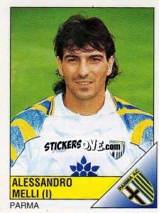 Figurina Alessandro Melli - Calciatori 1995-1996 - Panini
