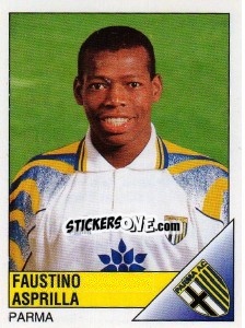 Cromo Faustino Asprilla - Calciatori 1995-1996 - Panini