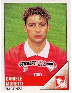 Sticker Daniele Moretti - Calciatori 1995-1996 n. 242 - Panini