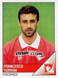 Sticker Francesco Turrini - Calciatori 1995-1996 n. 243 - Panini