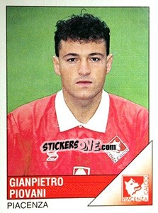 Sticker Gianpietro Piovani - Calciatori 1995-1996 n. 245 - Panini