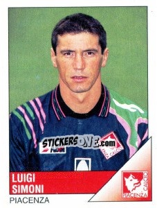 Sticker Luigi Simoni - Calciatori 1995-1996 n. 247 - Panini