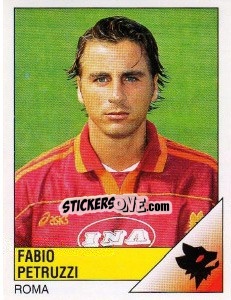 Sticker Fabio Petruzzi - Calciatori 1995-1996 n. 253 - Panini