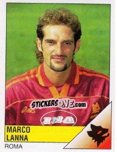 Sticker Marco Lanna - Calciatori 1995-1996 - Panini