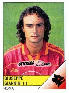 Sticker Giuseppe Giannini - Calciatori 1995-1996 n. 259 - Panini
