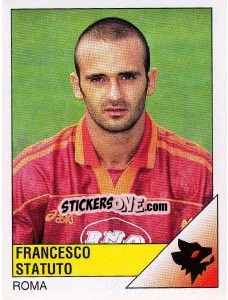 Sticker Francesco Statuto - Calciatori 1995-1996 n. 260 - Panini