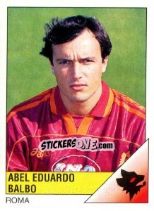 Cromo Abel Eduardo Balbo - Calciatori 1995-1996 - Panini