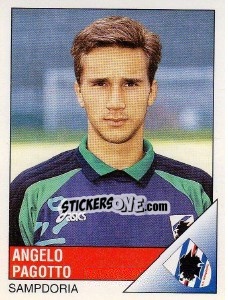 Sticker Angelo Pagotto - Calciatori 1995-1996 - Panini