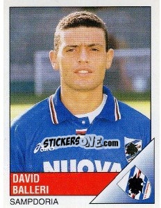 Figurina David Balleri - Calciatori 1995-1996 - Panini