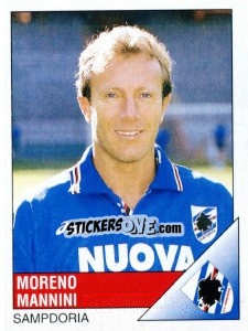 Sticker Moreno Mannini - Calciatori 1995-1996 - Panini