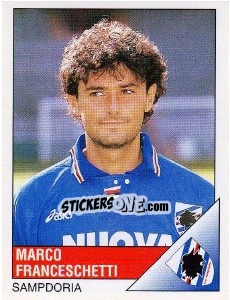 Sticker Marco Franceschetti - Calciatori 1995-1996 n. 273 - Panini