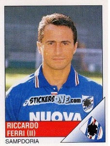 Sticker Riccardo Ferri - Calciatori 1995-1996 - Panini