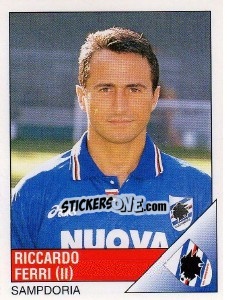 Sticker Riccardo Ferri - Calciatori 1995-1996 n. 274 - Panini