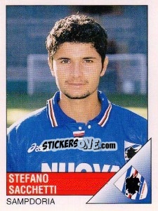 Sticker Stefano Sacchetti - Calciatori 1995-1996 - Panini