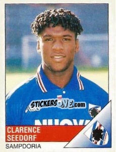 Sticker Clarence Seedorf - Calciatori 1995-1996 n. 277 - Panini