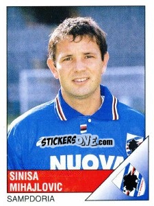 Figurina Sinisa Mihajlovic - Calciatori 1995-1996 - Panini