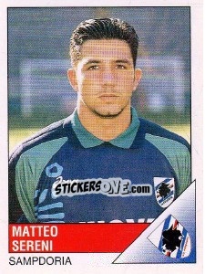 Figurina Matteo Sereni - Calciatori 1995-1996 - Panini