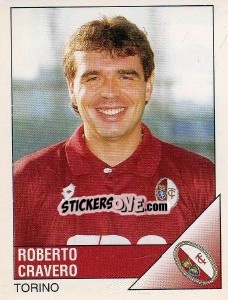 Sticker Roberto Cravero - Calciatori 1995-1996 - Panini
