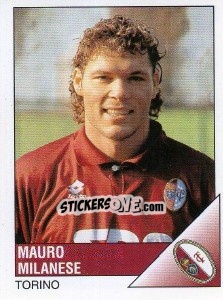 Sticker Mauro Milanese - Calciatori 1995-1996 - Panini