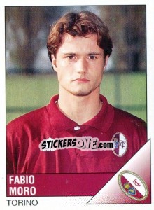 Sticker Fabio Moro - Calciatori 1995-1996 n. 295 - Panini
