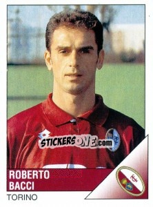 Sticker Roberto Bacci - Calciatori 1995-1996 n. 296 - Panini
