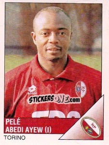 Sticker Pelè Abedi Ayew - Calciatori 1995-1996 n. 299 - Panini