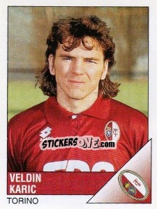 Sticker Veldin Karic - Calciatori 1995-1996 - Panini