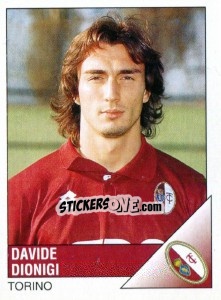 Sticker Davide Dionigi - Calciatori 1995-1996 - Panini