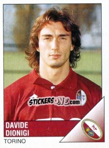 Sticker Davide Dionigi - Calciatori 1995-1996 n. 303 - Panini