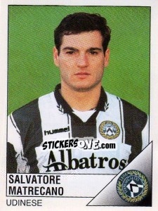 Sticker Salvatore Matrecano - Calciatori 1995-1996 n. 313 - Panini