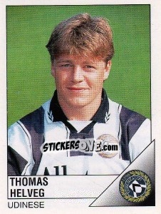 Sticker Thomas Helveg - Calciatori 1995-1996 n. 314 - Panini