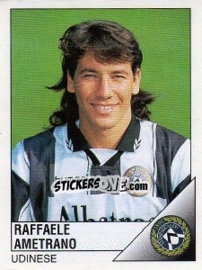 Sticker Raffaele Ametrano - Calciatori 1995-1996 n. 315 - Panini