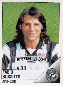 Sticker Fabio Rossitto - Calciatori 1995-1996 - Panini