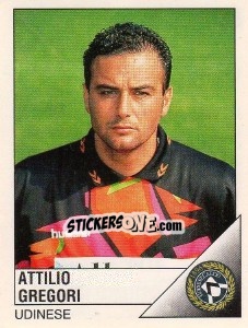 Sticker Attilio Gregori - Calciatori 1995-1996 n. 323 - Panini