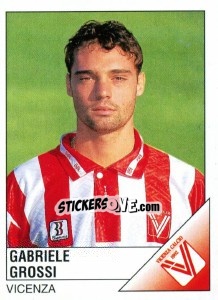 Sticker Gabriele Grossi - Calciatori 1995-1996 - Panini
