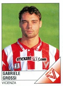 Figurina Gabriele Grossi - Calciatori 1995-1996 - Panini