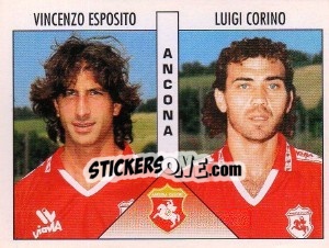Sticker Esposito / Corino - Calciatori 1995-1996 n. 345 - Panini