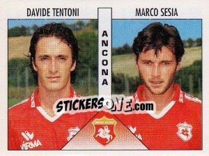 Cromo Tentoni / Sesia - Calciatori 1995-1996 - Panini