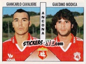 Sticker Cavaliere / Modica - Calciatori 1995-1996 n. 349 - Panini