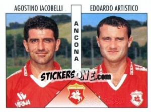 Sticker Iacobelli / Artistico - Calciatori 1995-1996 n. 350 - Panini