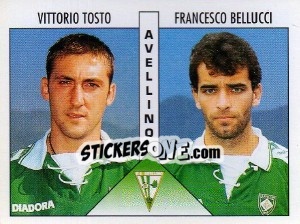 Sticker Tosto / Bellucci - Calciatori 1995-1996 n. 356 - Panini