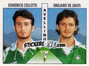 Sticker Colletto / De Juliis - Calciatori 1995-1996 n. 357 - Panini