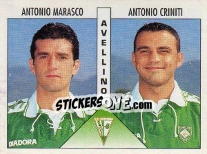 Sticker Marasco / Criniti - Calciatori 1995-1996 - Panini