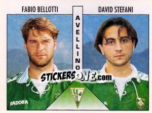 Sticker Bellotti / Stefani - Calciatori 1995-1996 - Panini